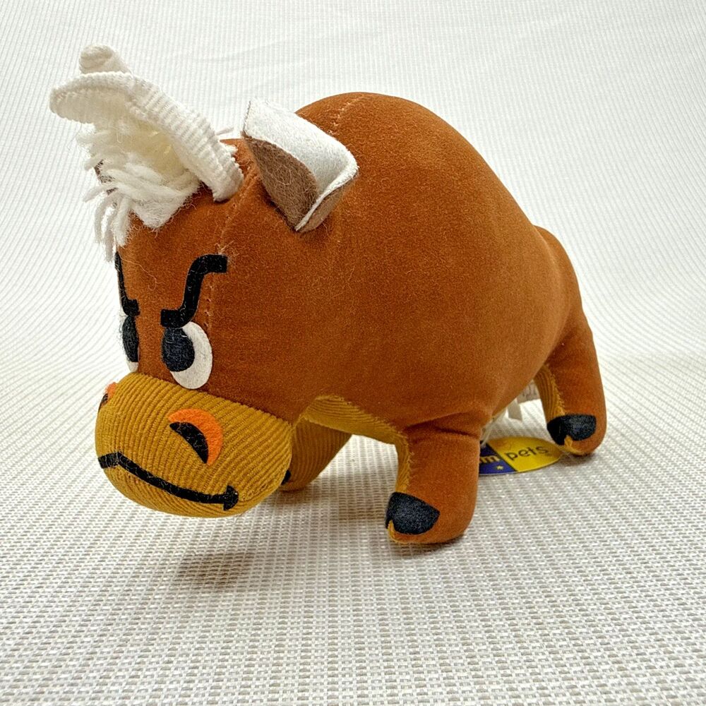 Vintage 1960s Dakin Dream Pets Tabasco The Bull #210 Sawdust Stuffed Japan NWT